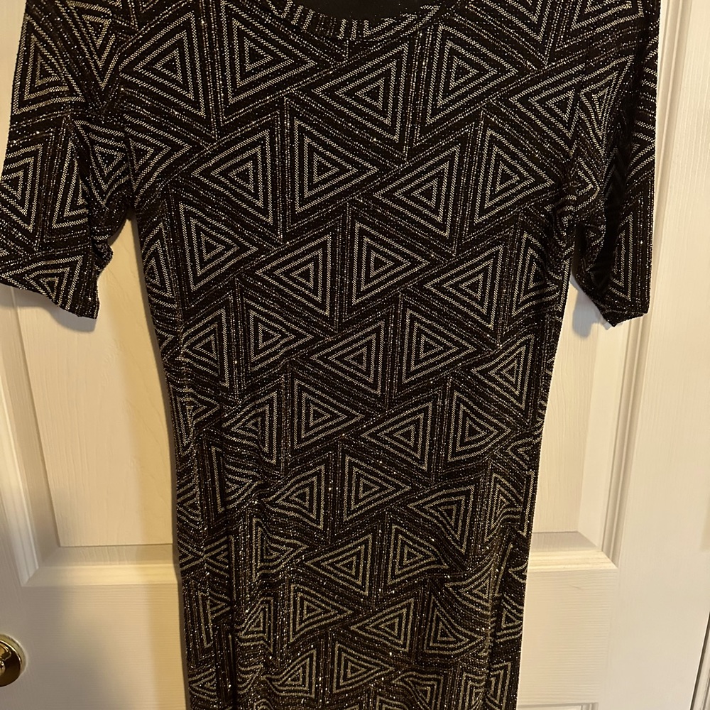 Sparkly black and gold Julia dress